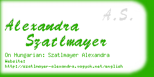alexandra szatlmayer business card